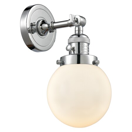 Innovations Lighting 1 Light Beacon 6 Inch Sconce With A High-Low-Off" Switch.", 697124 203SW-PC-G201-6